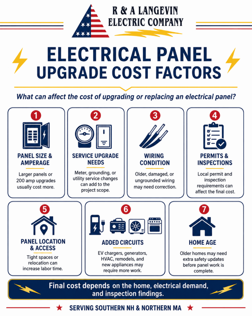 electrical panel cost factor
